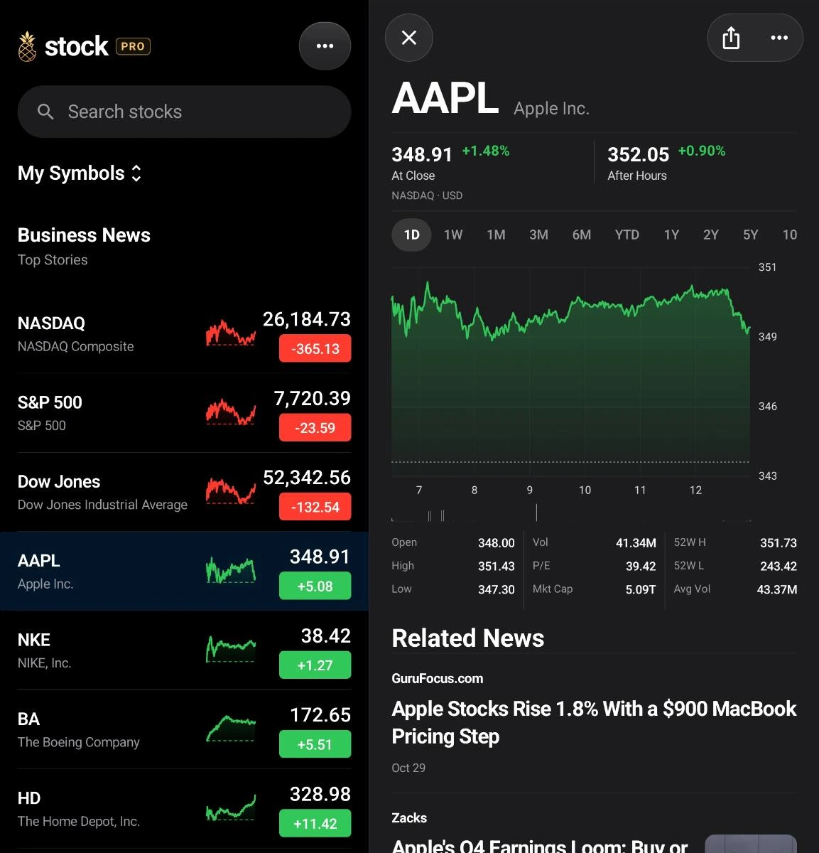 Stock — 你的市场,一目了然。
