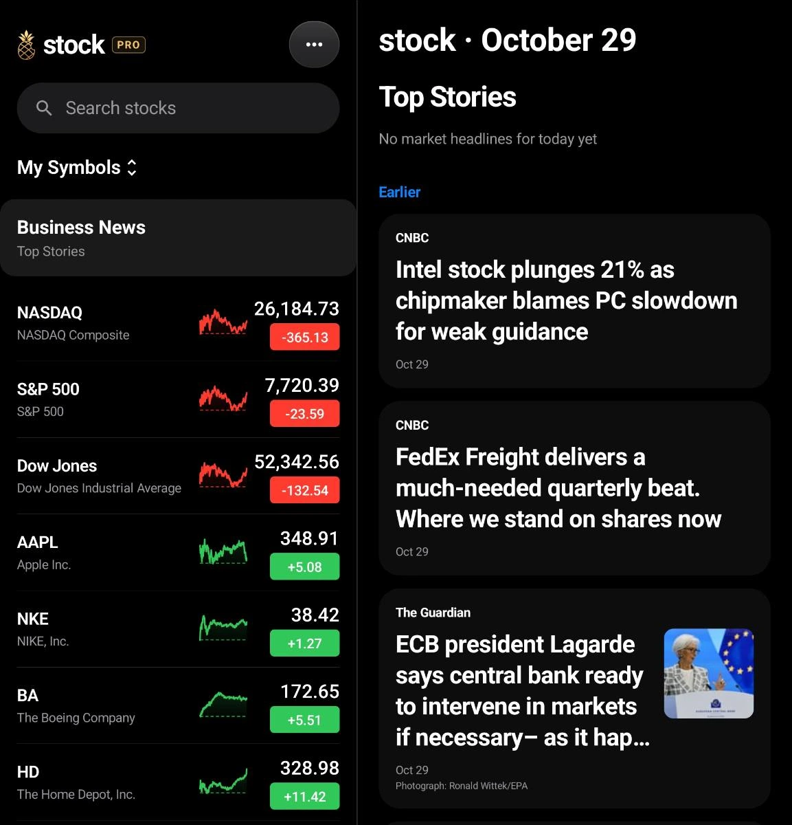 Stock screenshot 2